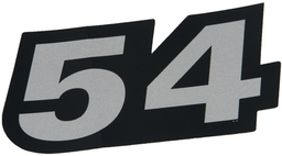 [799171] DECAL, Z 54&quot; Deck ID, Klistermærke, Hustler