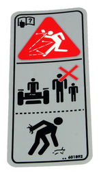 [601892] DECAL, THROWN OBJECTS, Klistermærke, Hustler