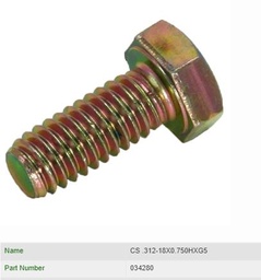 [H034280] Bolt CS .312-18X0.750HXG5