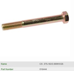 [H016444] Bolt CS .375-16X3.000HXG5