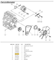 [080109108] Kilerem, Ventilator - Z Diesel Shibaura