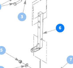 [107843] STEERING ARM W/A, LEFT